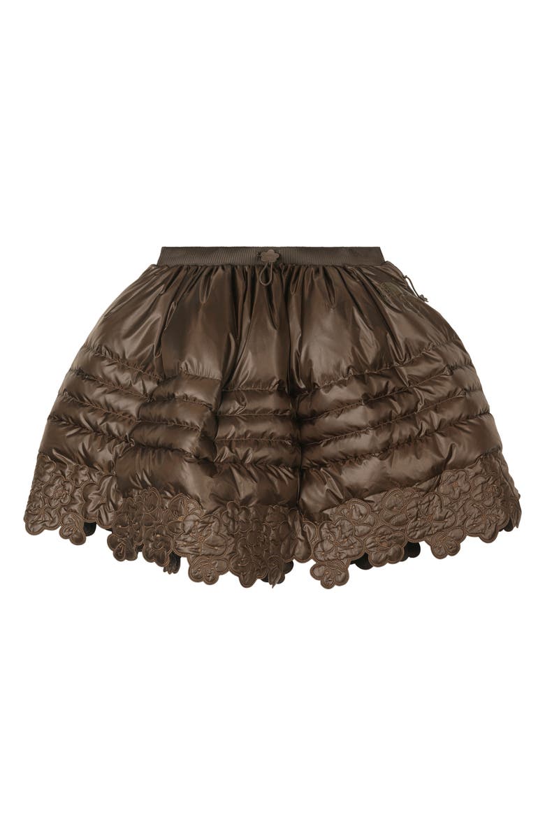 Cecilie Bahnsen x The North Face Quilted Down Skirt, Alternate, color, Soil Brown