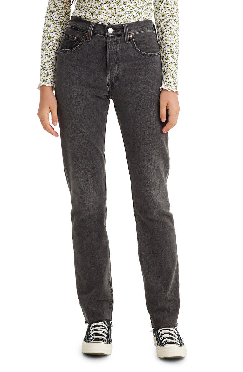 Levi's 501<sup>®</sup> Straight Leg Jeans, Main, color, Get On My Cloud