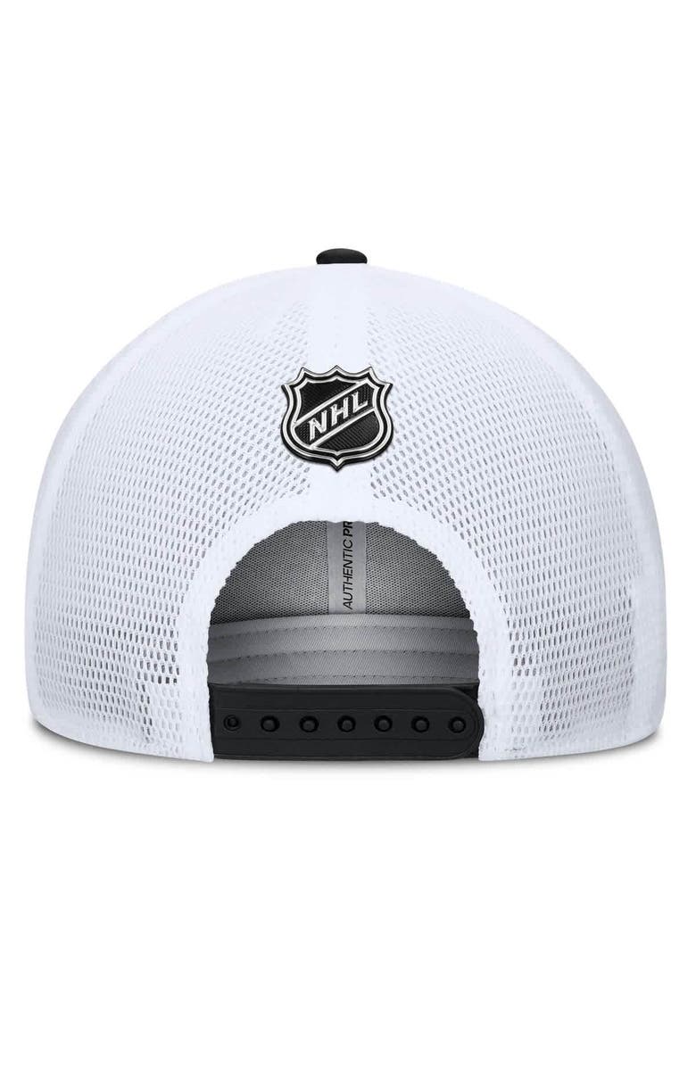 FANATICS Men's Fanatics Black/Red New Jersey Devils Authentic Pro A-Frame Rink Adjustable Hat, Alternate, color, Black