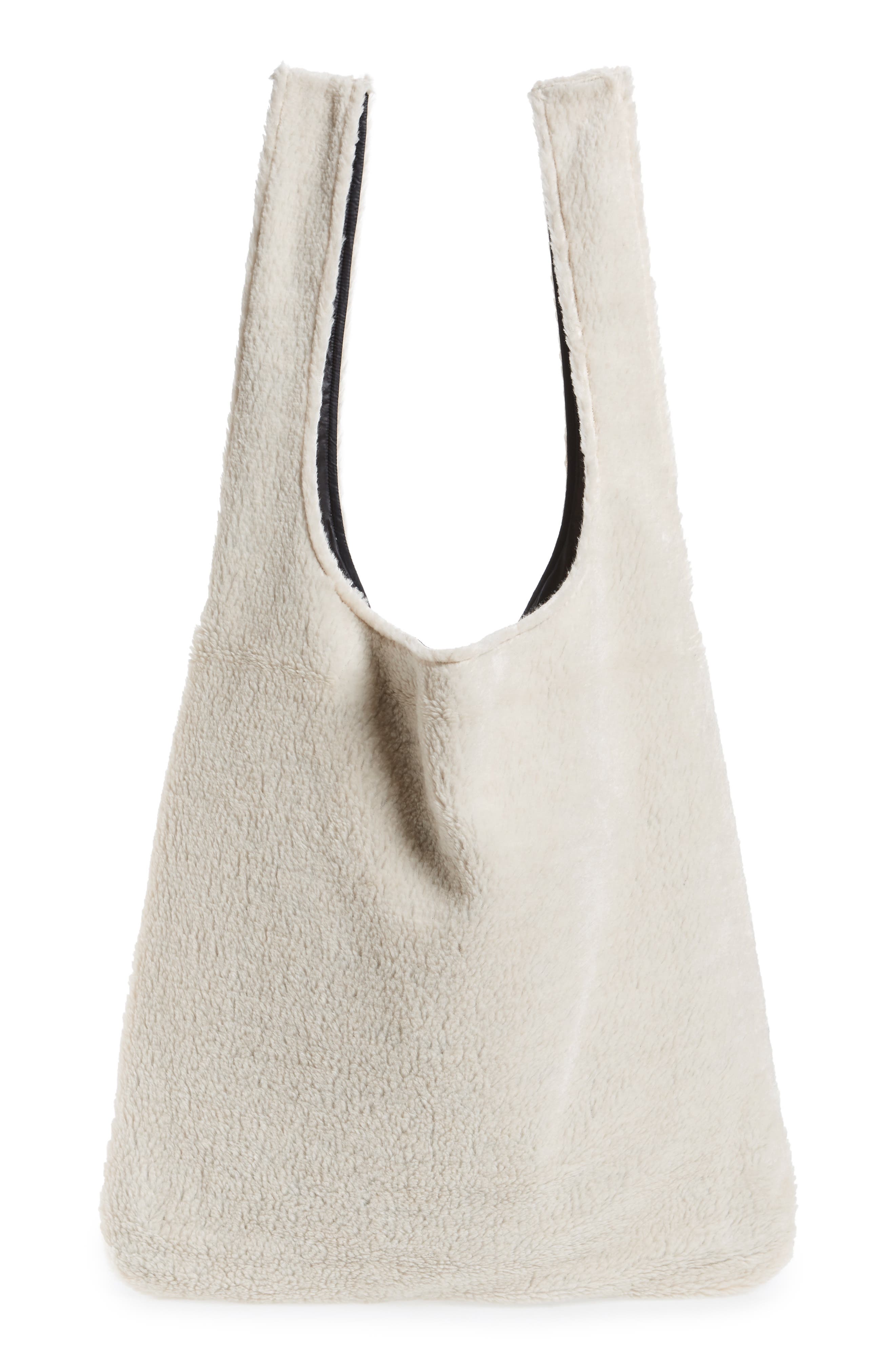 Eileen Fisher Reversible Recycled Polyester Fleece & Recycled Nylon Tote, Main, color, 