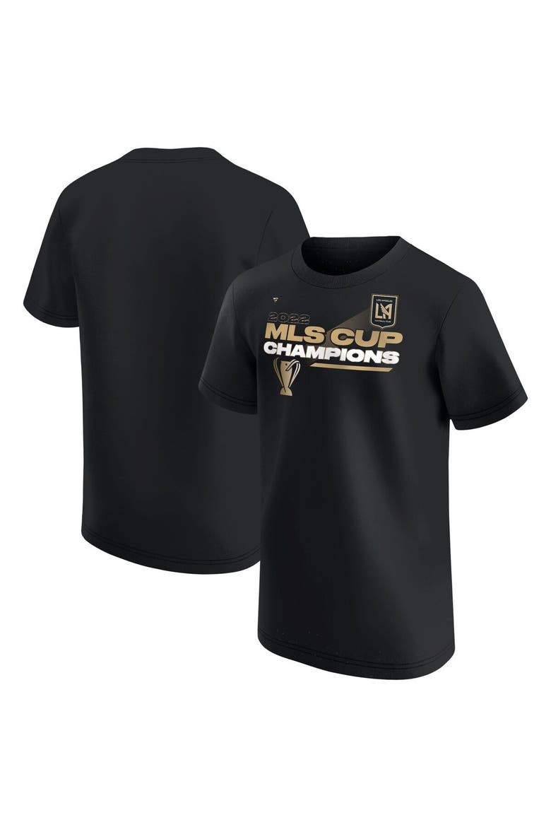 Preschool Fanatics Branded Black LAFC 2022 MLS Cup Champions Locker Room T-Shirt, Main, color, Black