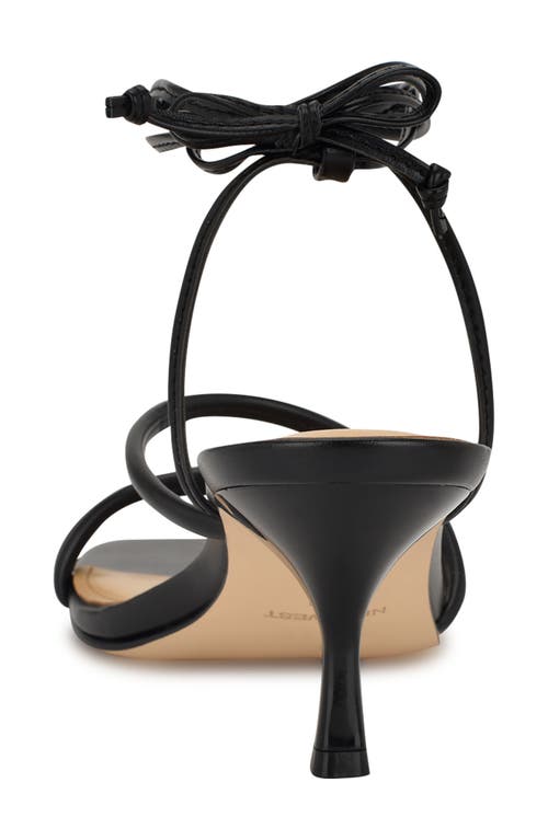 Nine West Hendy Ankle Wrap Sandal In Black