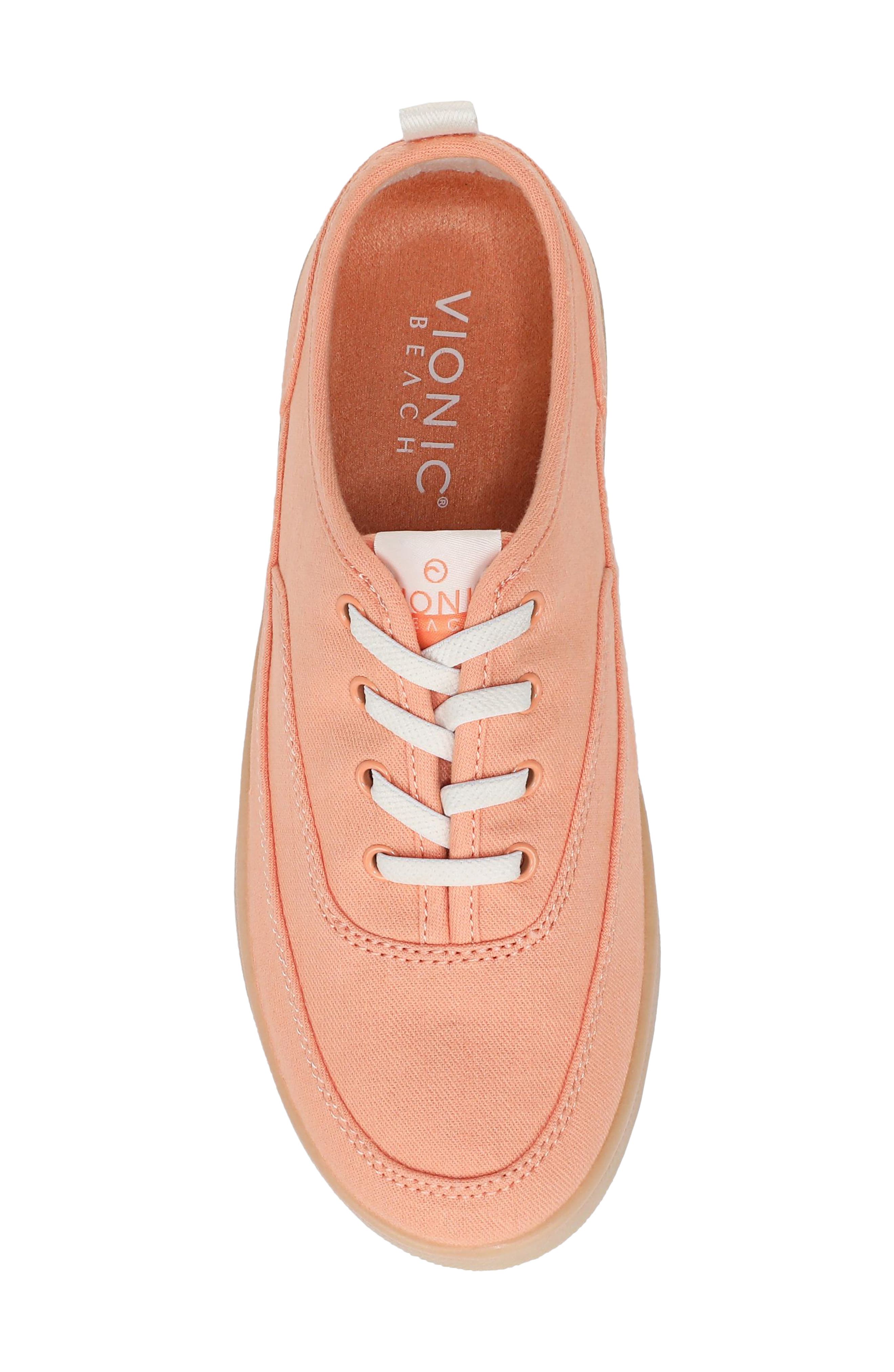 Cyan Sneaker, Alternate, color, SHELL CORAL