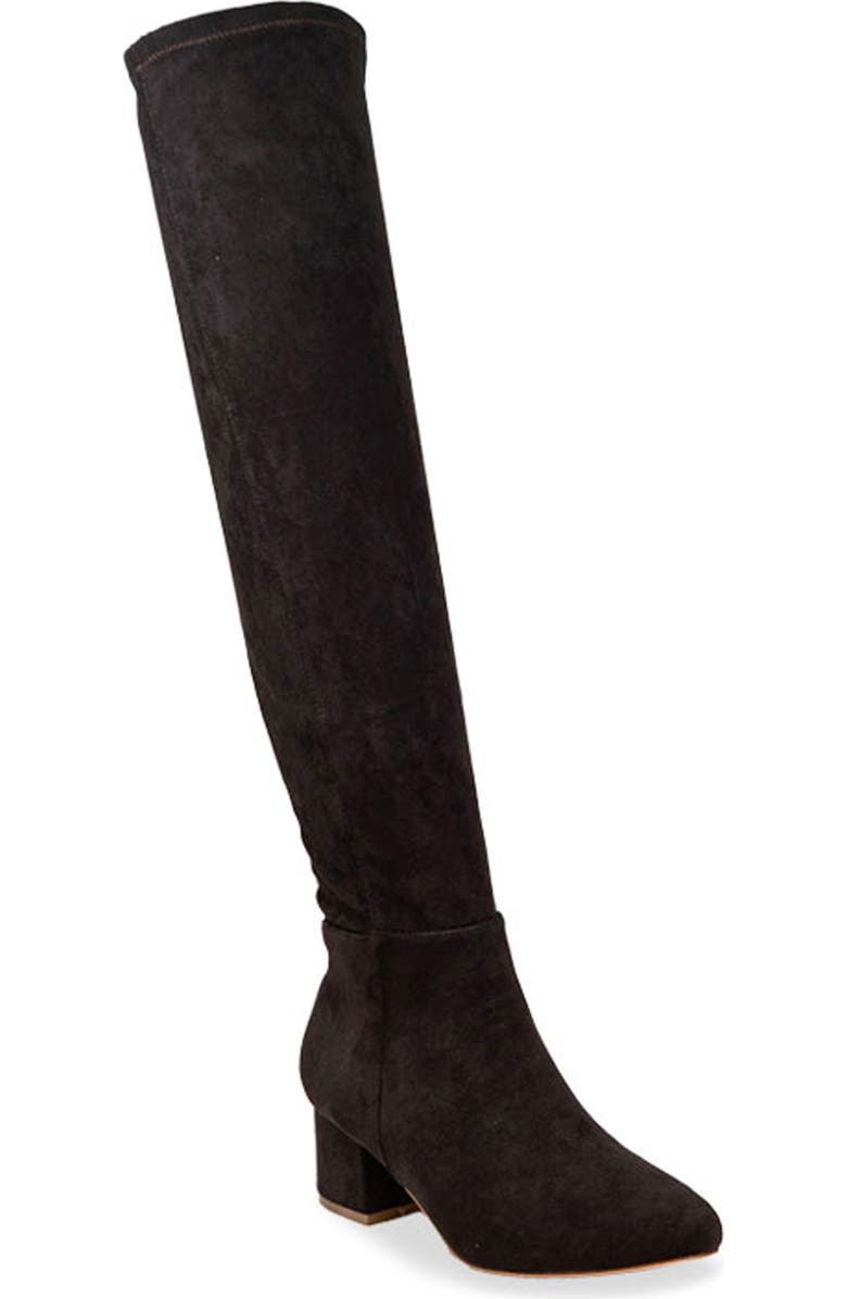 CHASE AND CHLOE Wynter Over The Knee Boot, Main, color, Brown