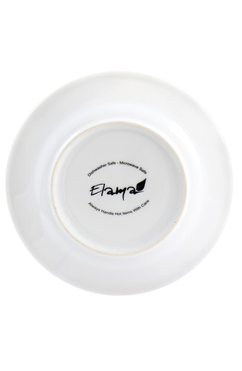 Elama 3 Tier Round Plate Porcelain Serveware Set, Alternate, color, White