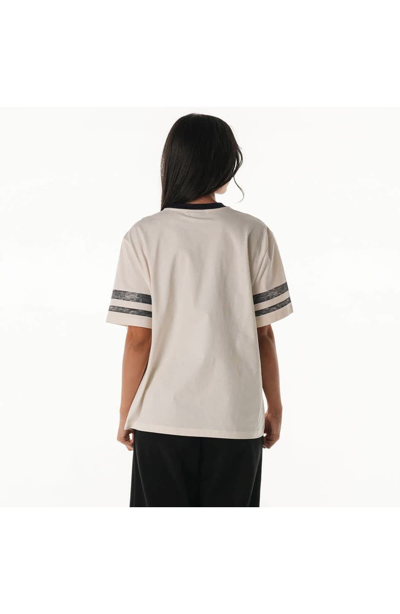 THE WILD COLLECTIVE Women's The Wild Collective  Cream Pittsburgh Steelers Vintage Drop Shoulder Oversized Boyfriend T-Shirt, Alternate, color, Cream