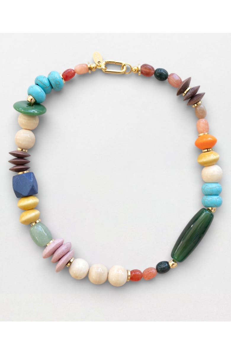 By Lilla Flower Shop Necklace, Main, color, Rainbow