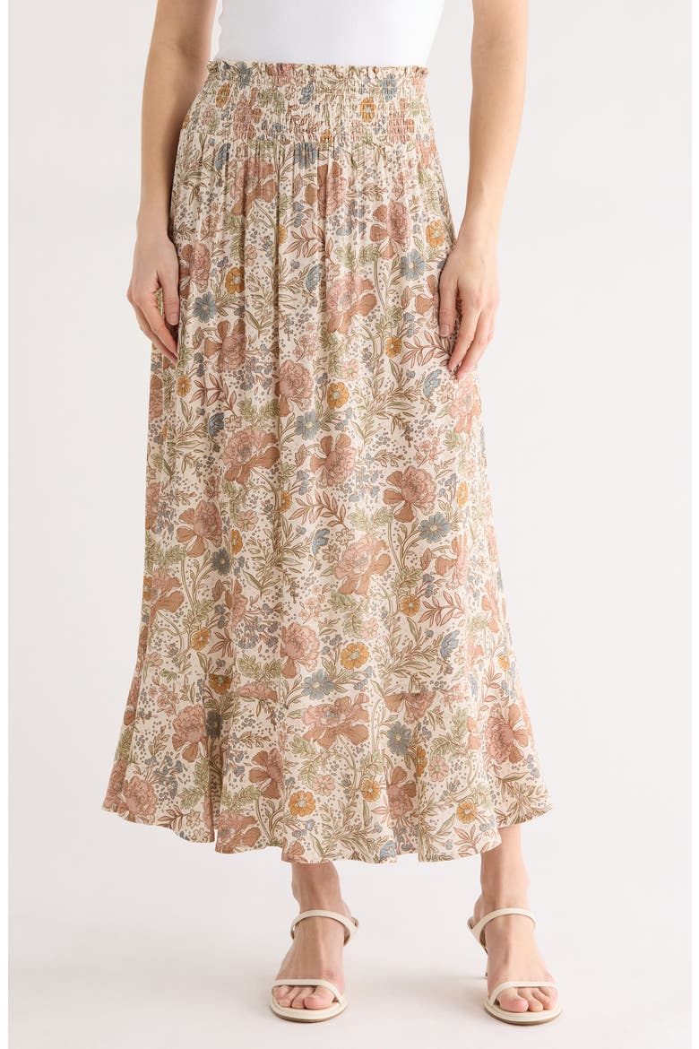 Pull-On Maxi Skirt, Main, color, OFF WHITE VINTAGE