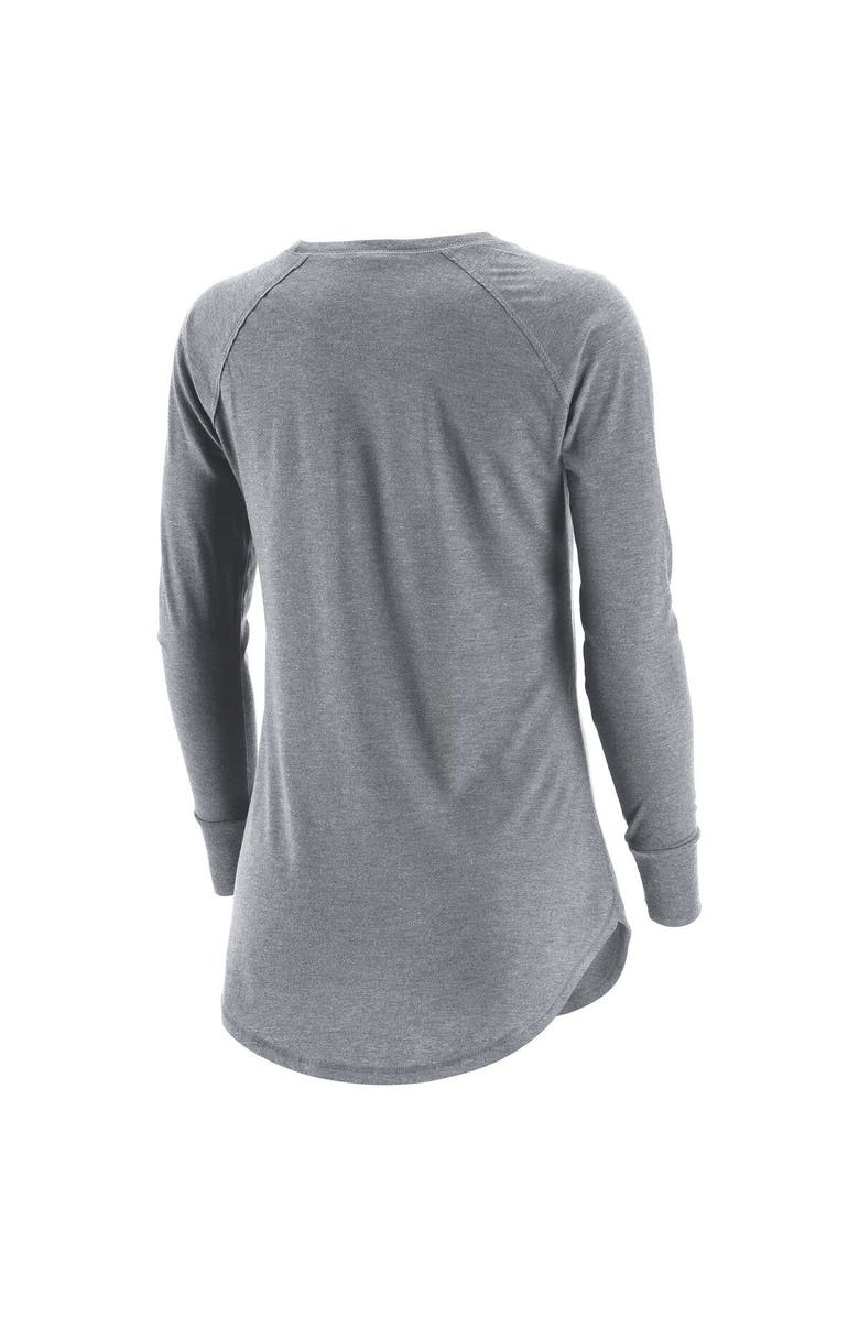 ADPRO Sports Women's Gray Panther City Lacrosse Club Primary Logo Tri-Blend Long Sleeve T-Shirt, Alternate, color, Gray