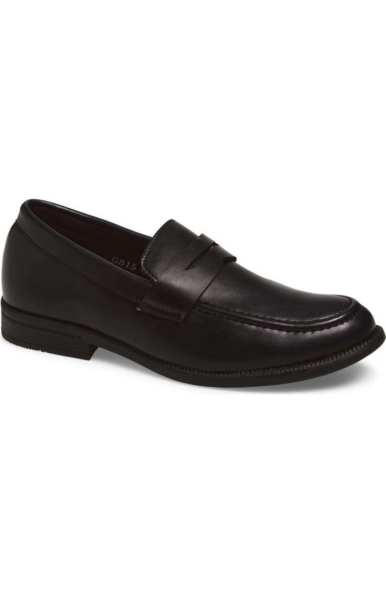GEOFFREY BEENE Kids' Penny Loafer, Main, color, Black