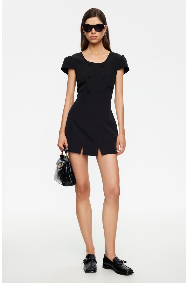 Rosa Minidress, Alternate, color, NOIR