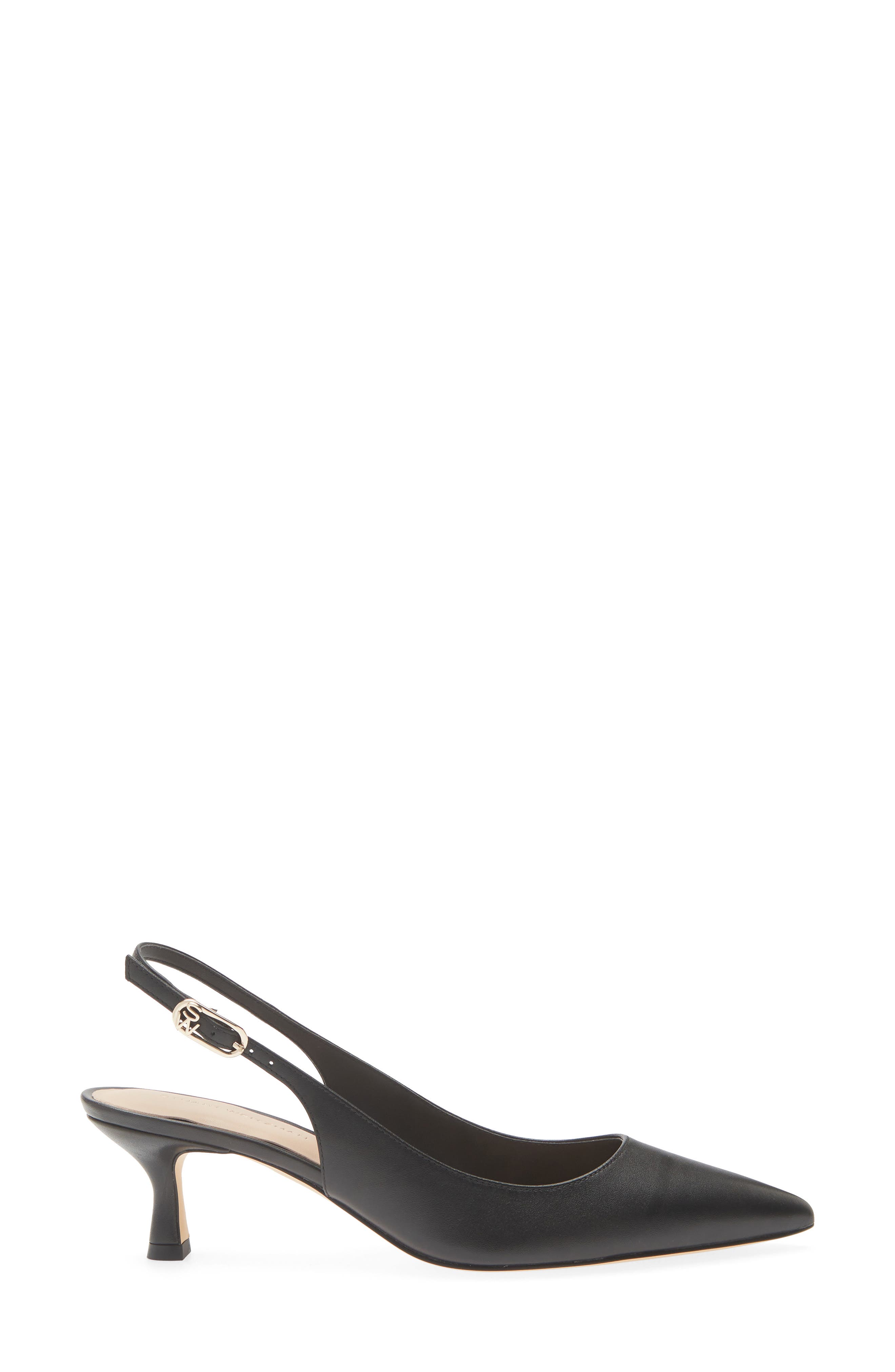 Stuart Weitzman Isla 50 Slingback Pump, Alternate, color, Black