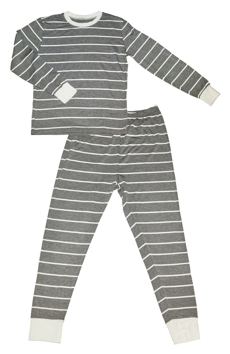 Baby Grey by Everly Grey Fitted Two-Piece Pajamas, Main, color, 