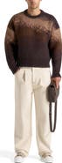 Manière De Voir Yani Ombre Wool Crewneck Sweater
