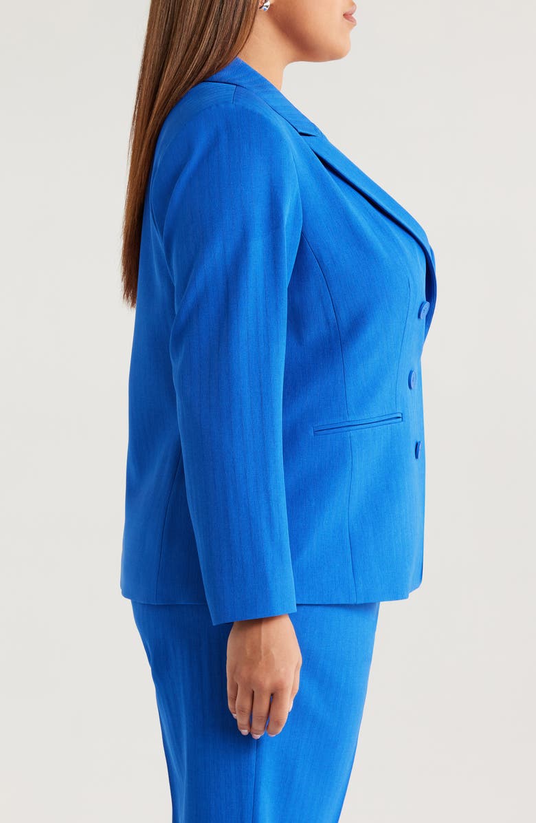 Tahari ASL Faux Double Breasted Jacket, Alternate, color, New Royal