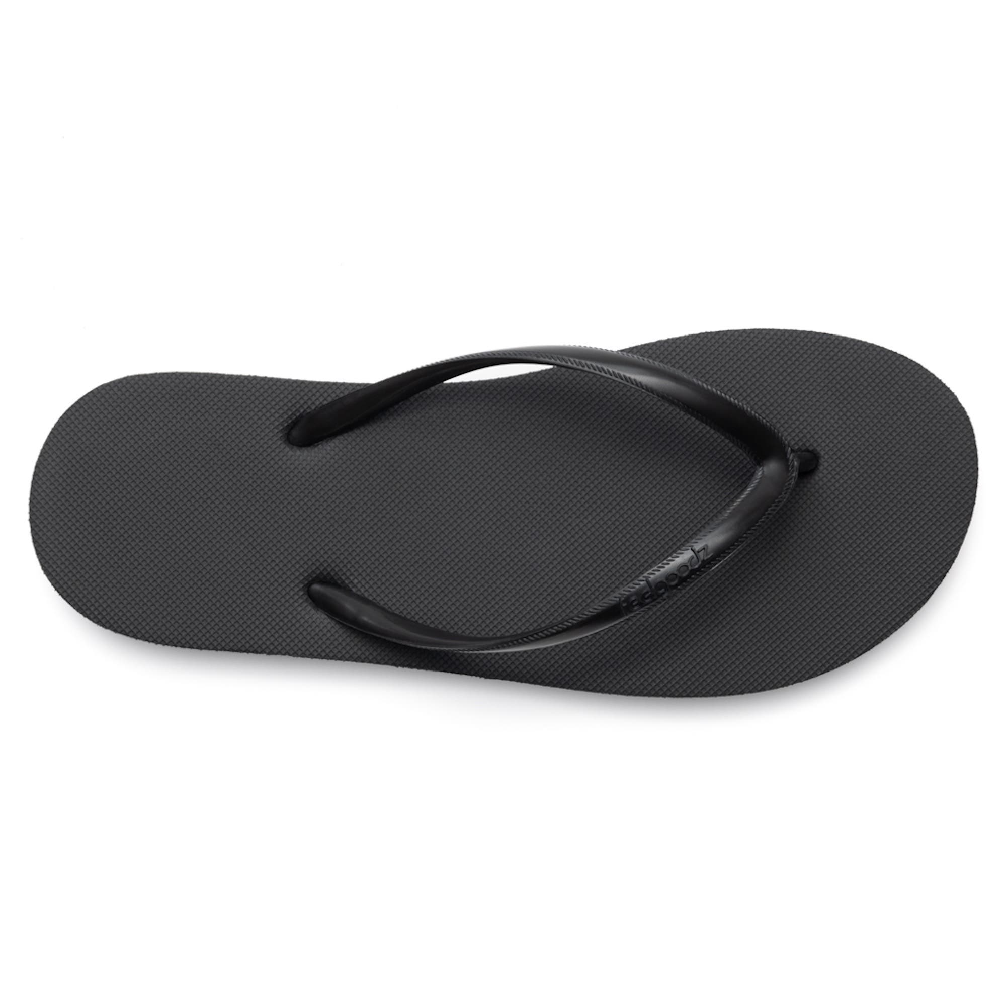 Feelgoodz Women's Slimz Core Natural Rubber Flip-Flop Thong Sandals, Alternate, color, Shadow