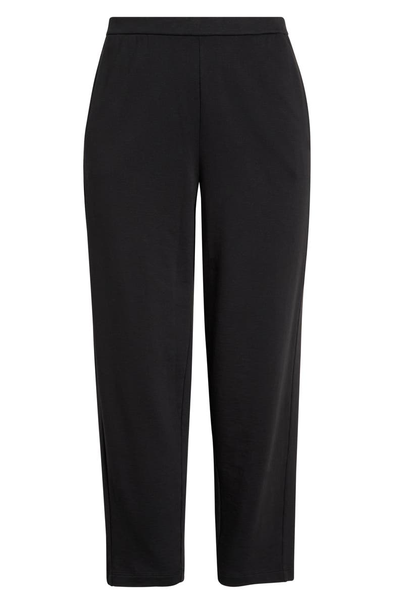 Eileen Fisher Slouch Ankle Pants, Alternate, color, Washed Black