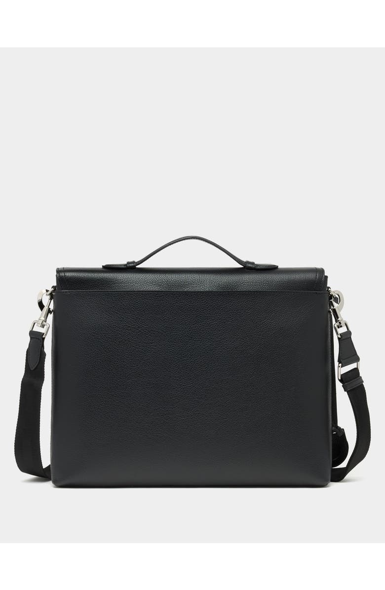 Bally Capitol Briefcase in Bovine Grained Leather, Alternate, color, Black+Palladio