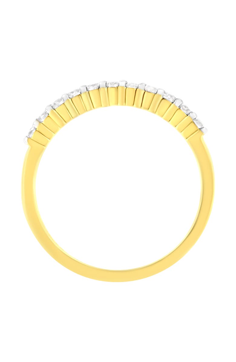 Haus of Brilliance IGI Certified 1/4 Cttw Diamond 10K Gold Fluted Band Style Ring, Alternate, color, Yellow Gold