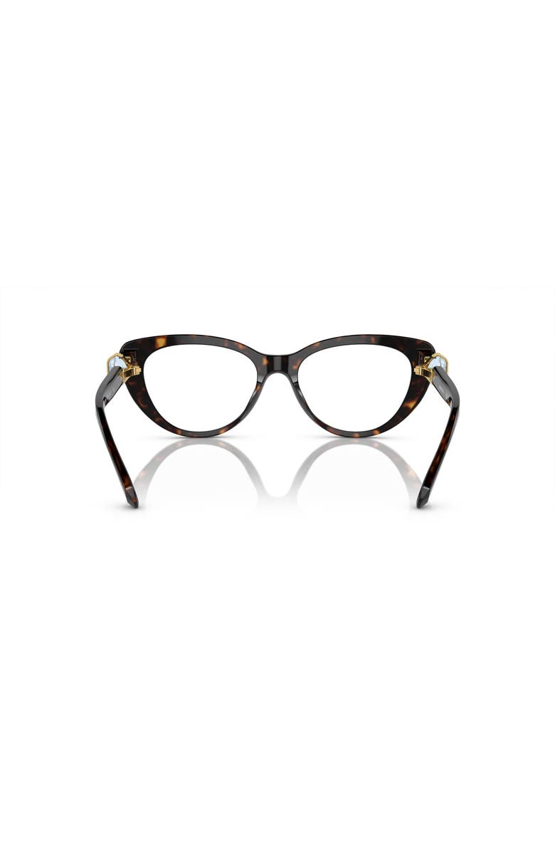 Swarovski 53mm Cat Eye optical glasses, Alternate, color, Brown
