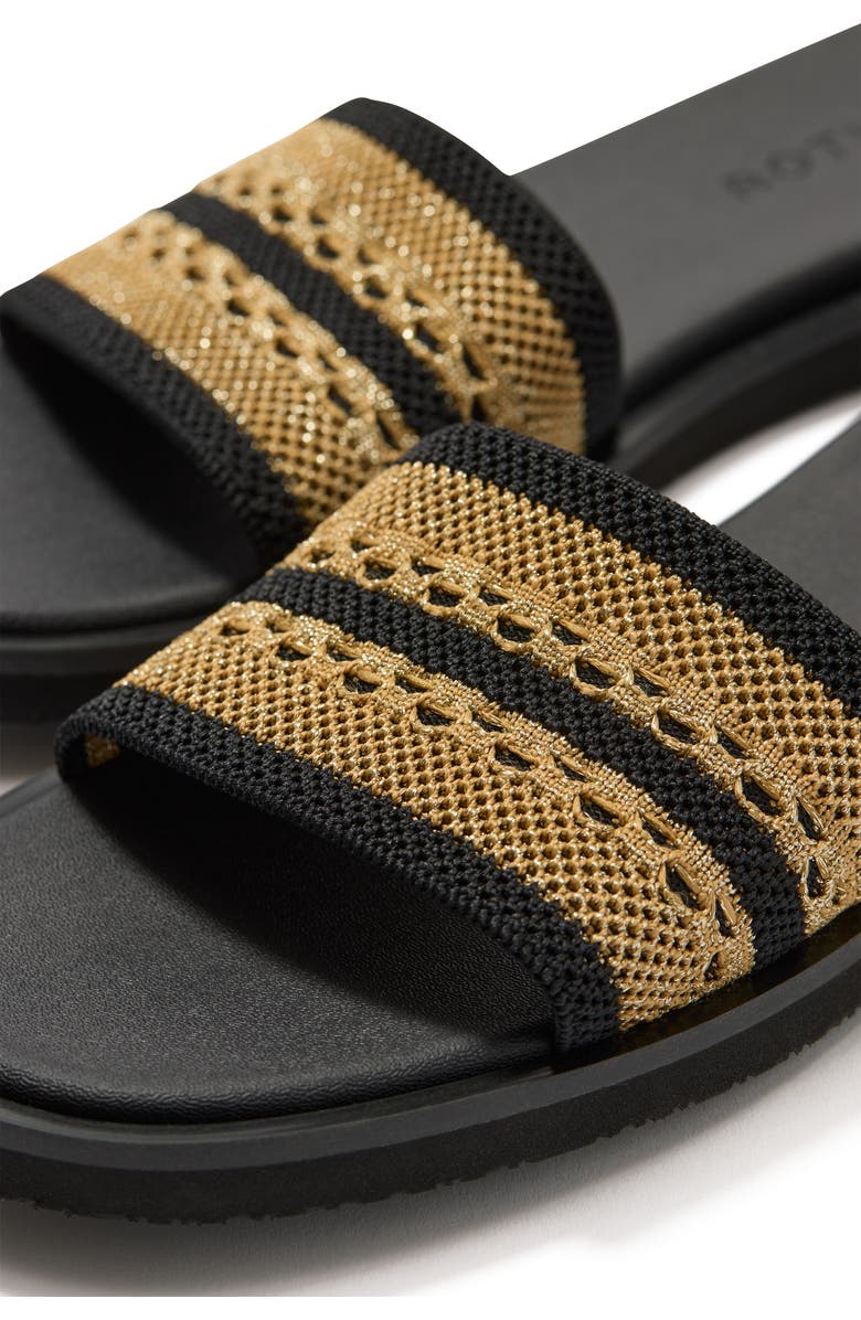 Rothy's The Slide Sandal, Alternate, color, Gilded Crochet