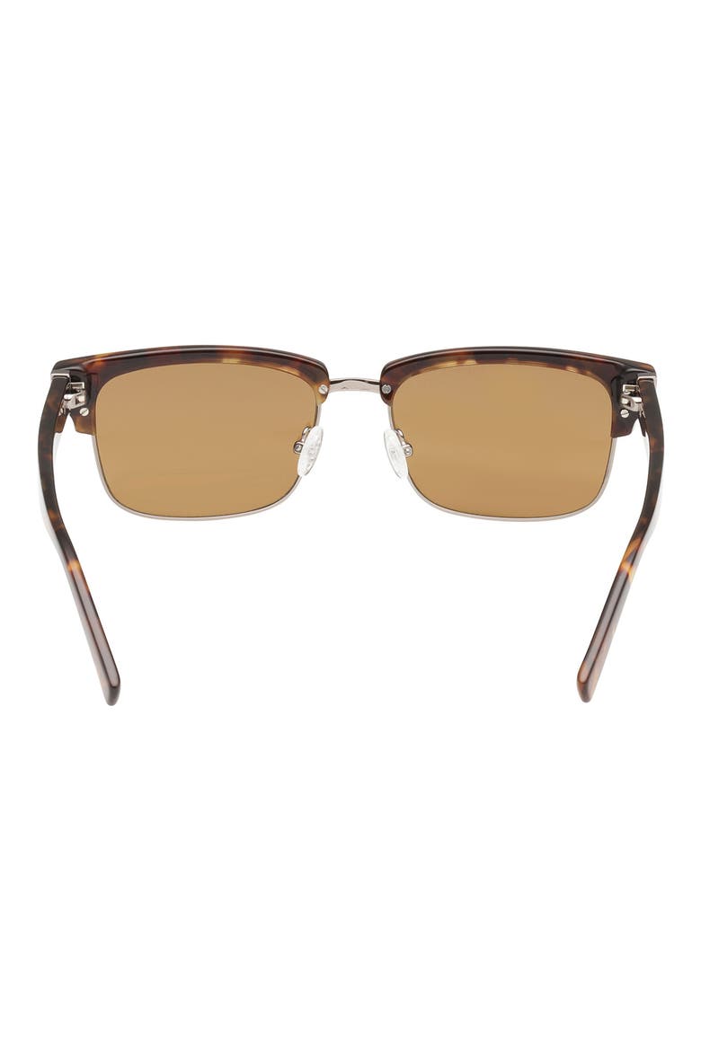 55mm Square Sunglasses, Alternate, color, DARK HAVANA / BROWN LENS