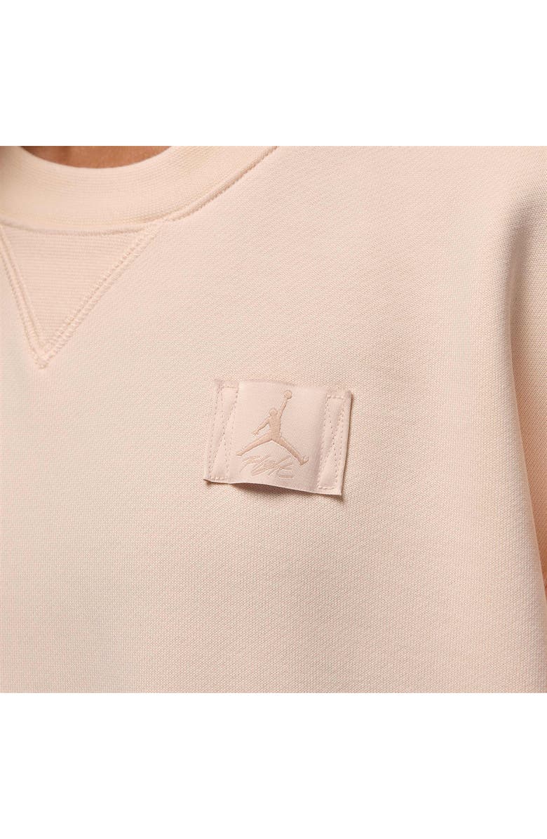 Jordan Flight Fleece Crewneck Sweatshirt, Alternate, color, Guava Ice