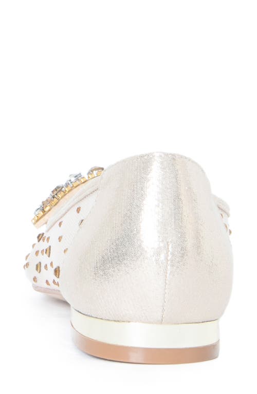 LAUREN LORRAINE LAUREN LORRAINE COOL EMBELLISHED POINTED TOE FLAT