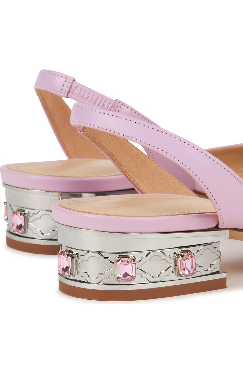 AIMEE ANN LOU Izella Slingback in Leather, Alternate, color, Pink