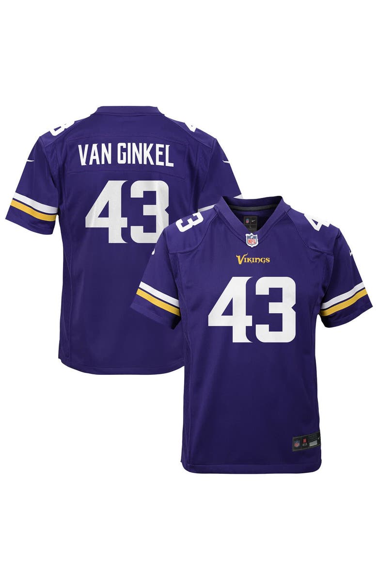Nike Youth Nike Andrew Van Ginkel Purple Minnesota Vikings Youth, Main, color, Purple