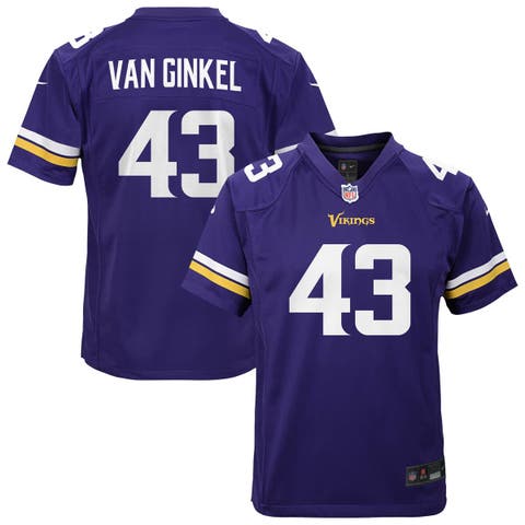 Youth Nike Andrew Van Ginkel Purple Minnesota Vikings Youth