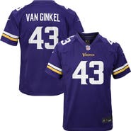 Nike Youth Nike Andrew Van Ginkel Purple Minnesota Vikings Youth
