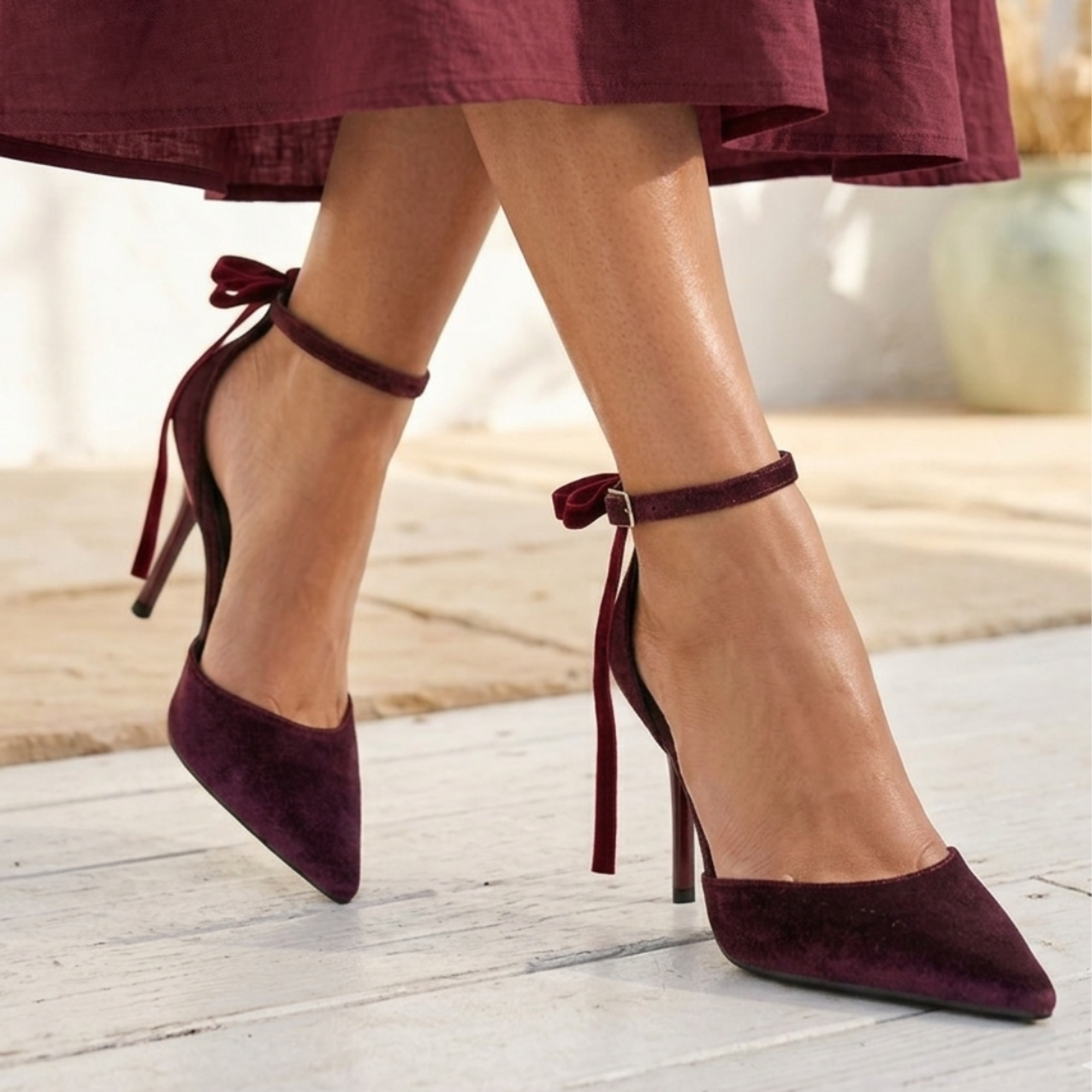 Soleia Heels, Alternate, color, Maroon