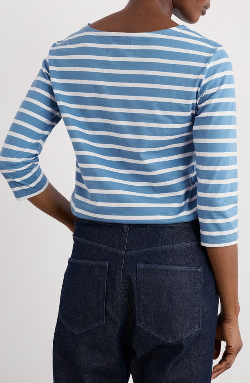Seasalt Cornwall Sailor Stripe Organic Cotton Top In Multi