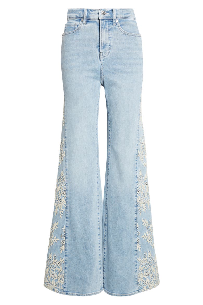 Joplin High Rise Wide Flare Leg Jeans, Alternate, color, SILVERWOOD MOON
