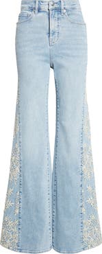 Veronica Beard Joplin High Rise Wide Flare Leg Jeans