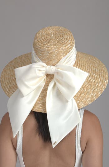 Mirabel Bow Straw Sun Hat