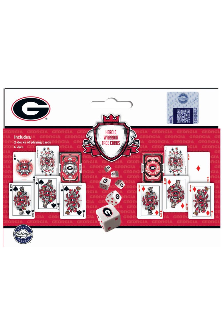Georgia Bulldogs Playing Cards & Dice, Alternate, color, Multicolor