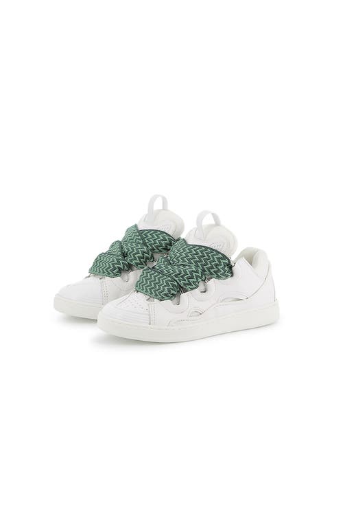Lanvin Kids Leather Curb Trainers