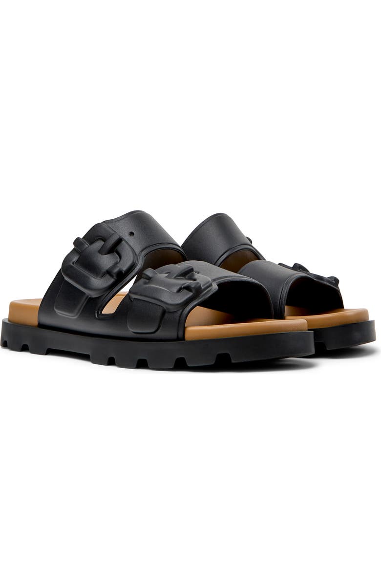 Camper Brutus Slide Sandal, Main, color, Black