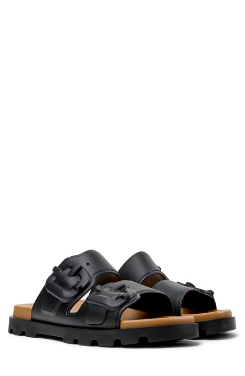 Camper Brutus Slide Sandal In Black