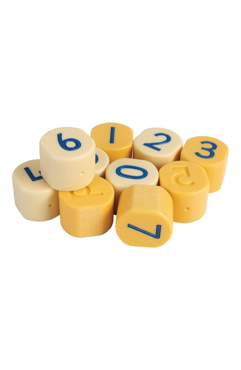 Yellow Door Number Stamping Stones - 10 pieces, Main, color, Multicolored