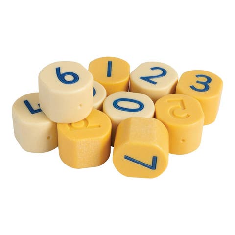 Number Stamping Stones - 10 pieces