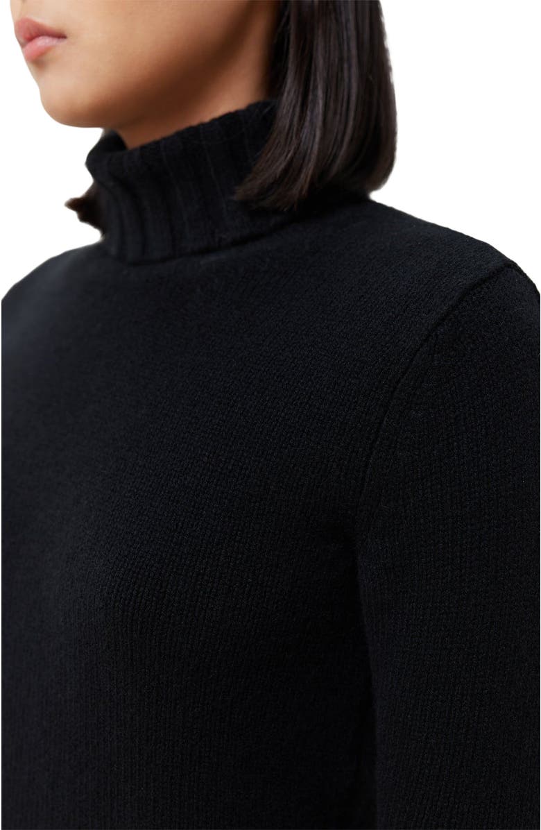 GOBI Mongolian Cashmere Jersey Knitted Cashmere Top, Alternate, color, Black
