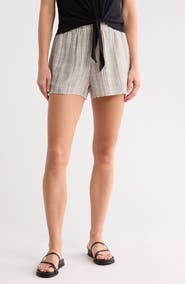Bella Dahl Ruffle Edge Stripe Shorts