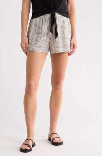 Ruffle Edge Stripe Shorts