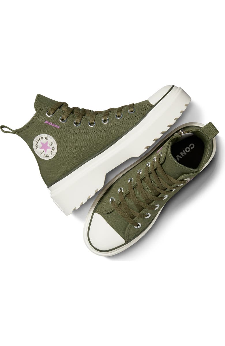 Converse Kids' Chuck Taylor<sup>®</sup> All Star<sup>®</sup> Lugged High Top Sneaker, Alternate, color,