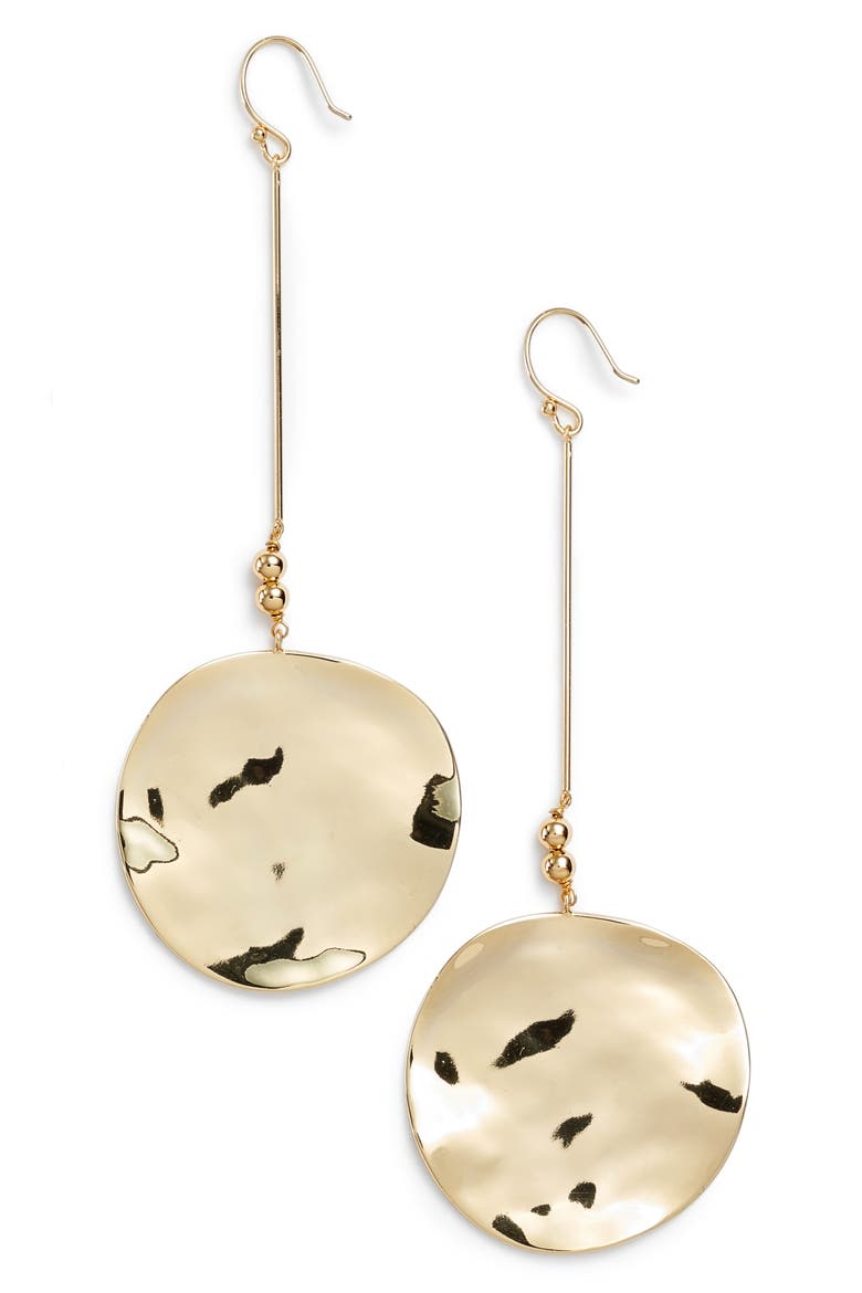 Chloe Drop Earrings, Main, color, GOLD