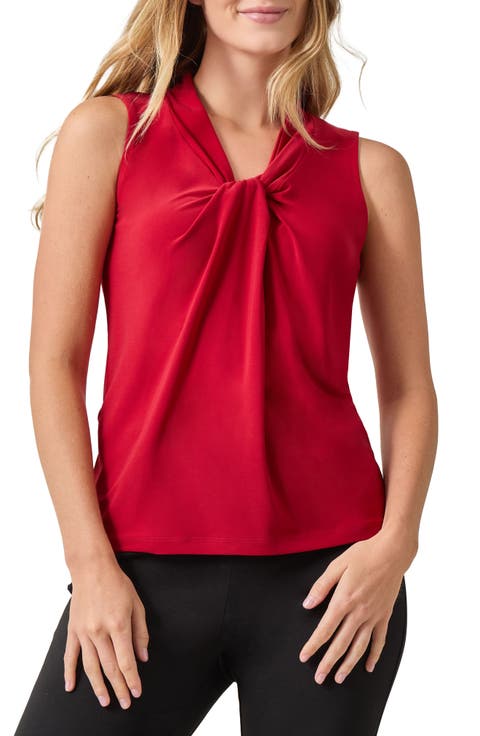 Sleeveless Knot Front Jersey Top