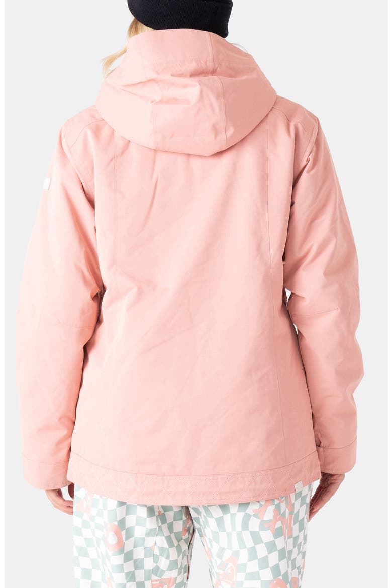 Billie Water Resistant Hooded Insulated Jacket, Alternate, color, ROSE TAN
